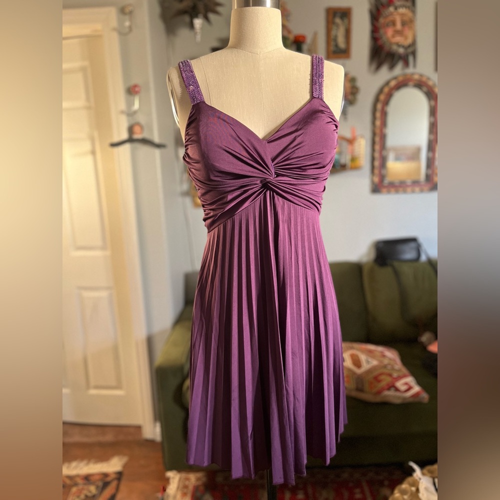 Y2K mystic pleated dress